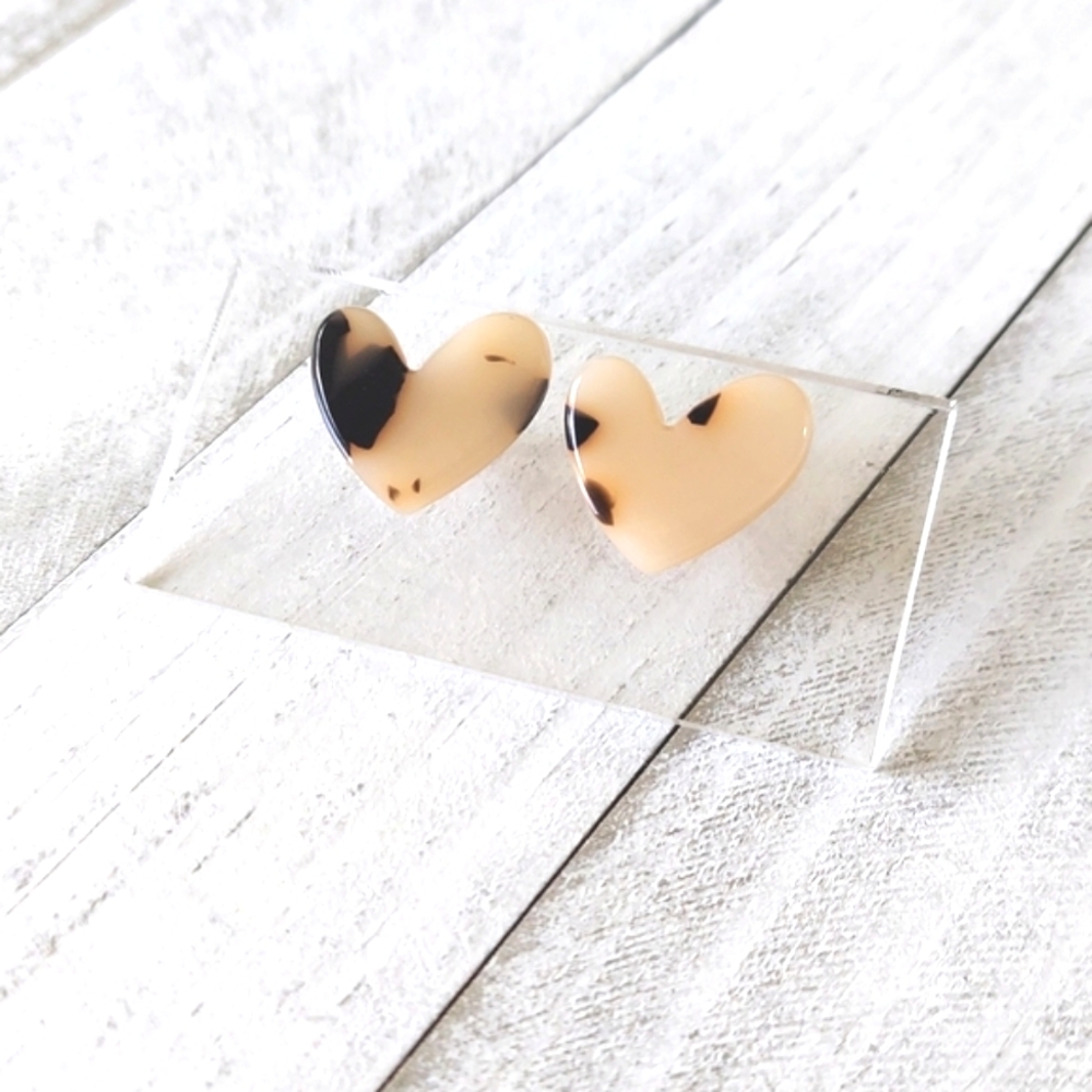 Clara Colorful Heart Studs 12